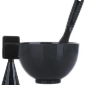 Juego de cuencos 3 en 1 con espátula y taza medidora, aplicador de máscara facial