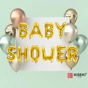 Juego de globos plateados para baby shower de 16 pulgadas, juego de 10 piezas