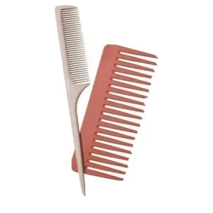 Juego de peines ecológicos Zoë Ayla 1 Peine de diente grande y 1 de dientes pequeños