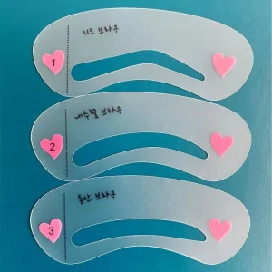 Juego de plantillas para cejas: 3 tipos de formas de cejas; ayuda a los principiantes a lograr cejas perfectas