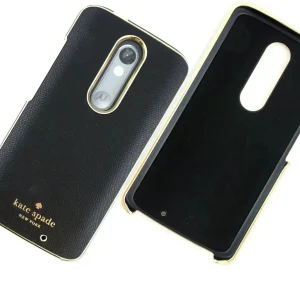 Kate Spade Funda rígida a presión envolvente para Motorola DROID Turbo 2, negro