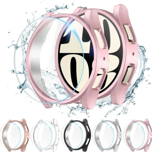 KIMILAR [Paquete de 5+5] Funda protectora de pantalla para Galaxy Watch 6 de 1.575 pulg