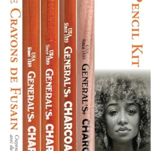 Kit de lápices de carbón con borrador General Pencil