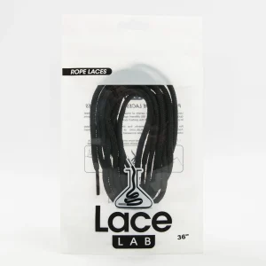 Lace Lab Cordones estilo cuerda negros 36″ 958