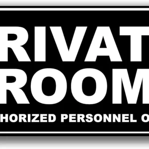 Letrero para puerta, Solo personal autorizado, en plástico acrílico