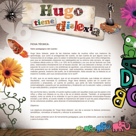 Libro Hugo tiene dislexia de Araceli Salas y David Marti - Imagen 2