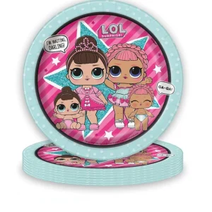 LOL Surprise - Suministro de fiesta, platos decorativo de cumpleaños