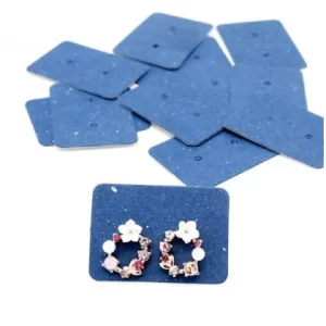 Lote de etiquetas de papel Kraft para pendientes, 3,5x2,5 cm, 100 unidades por lote