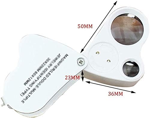Lupa Plegable Ligera con 2 Luces LED y Lente óptica 30X/60x fabricación de Joyas GC - Imagen 3