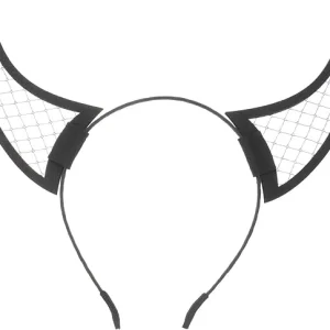 Lurrose diadema de cuerno de Halloween