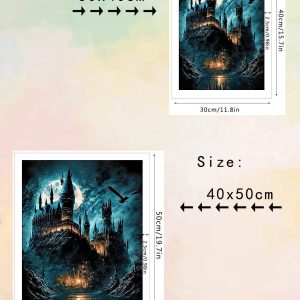 Magical Castle Diy Diamond Painting Home Decoration.