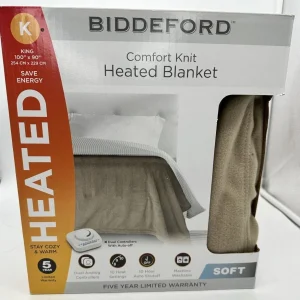 MANTA TÉRMICA Biddeford KING Eléctrica BEIGE BRONCEADO - Tejido Cómodo Suave 100"" x 90