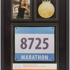 Marco con pechera de carreras negro de 3 aberturas