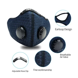 Mascarilla facial para ciclismo Tcare con filtro PM2.5, anticontaminación