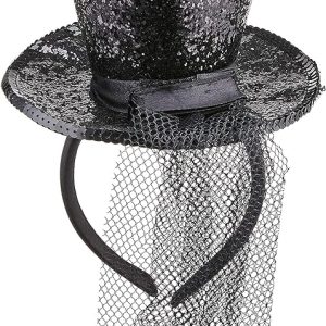 Mini sombrero de copa Smiffys Fever con diadema