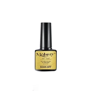 Mobray Top Coat Gel Esmalte de uñas, 1 pieza * 8 ml Transparente