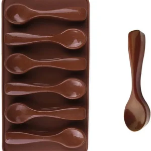 Molde de silicona de chocolate en forma de cuchara