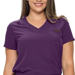 Monarch Uniforms Blusa Médica con Un Bolsillo para Mujer
