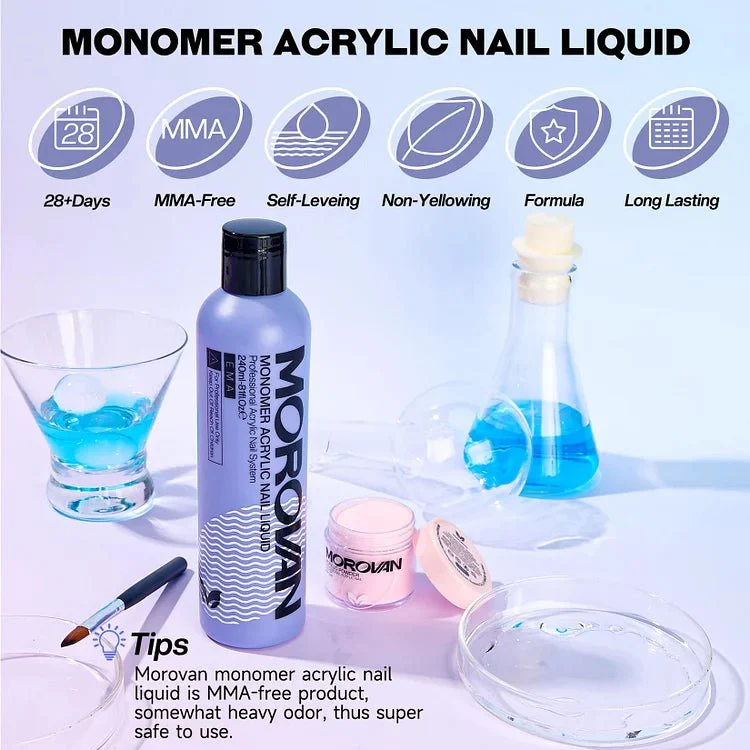 Monómero Líquido Acrílico Nail Art 8oz - Imagen 3