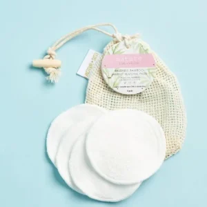 Nature Luxe + Willow Desmaquillante de Bambú Reutilizable 4 Almohadillas Veganas