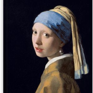 Niwo ART – Chica con un pendiente de perla "16*12" pulgadas