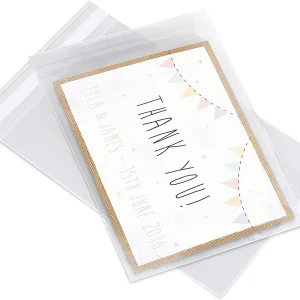 Pack It Chic - Bolsas de celofán transparentes sellables de 5” x 7” (paquete de 200), Autoadhesivas