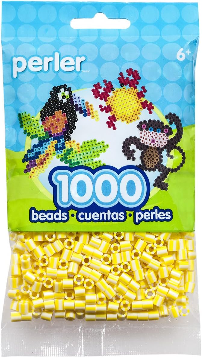 Paq de 1000 Perler Cuentas a rayas