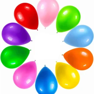 Paquete de 15 globos de 10 colores sultidos