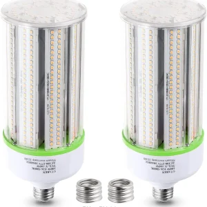 Paquete de 2 bombillas LED de maíz de 60 W, bombillas LED E26/E39