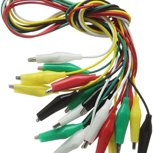 Paquete de 5 pinzas de cocodrilo de doble extremo para prueba