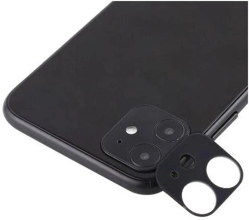 Película protectora de lente de cámara trasera iPhone 11 (negro) - Imagen 3