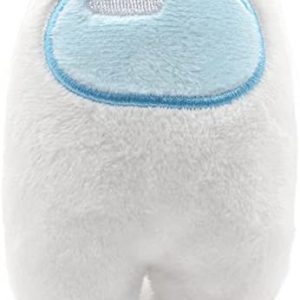 Peluche de Among Us Space Werewolf Killing Game Character, 10 cm, color blanco