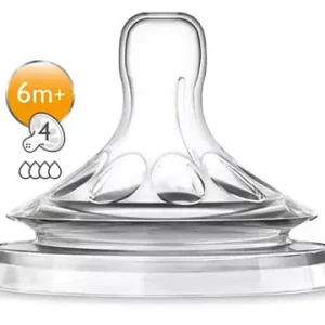 Philips Avent Natural Response - Tetinas para biberón Flow 4, 3M+, 2 piezas, SCF654/23