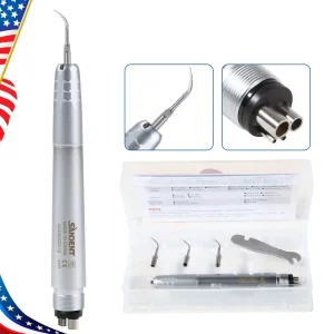 Pieza de mano escalador de aire dental ultrasónico estilo NSK 4 orificios + 3 puntas compatibles