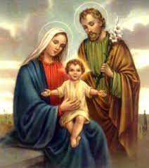 Pintura de pascua de la sagrada familia sin marco