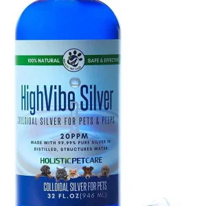 Plata coloidal para mascotas, 32 oz: plata coloidal para perros y gatos.