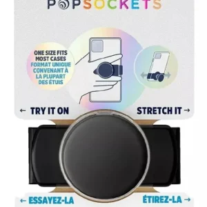 PopSockets PopGrip Slide Stretch Negro Swap Top Teléfono móvil