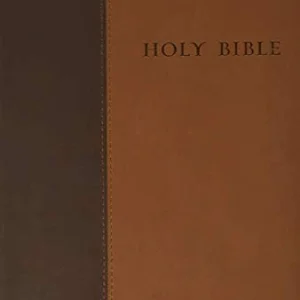 Premium Value Slimline Bible Large Print NLT, TuTone (LeatherLike, Brown/Tan)