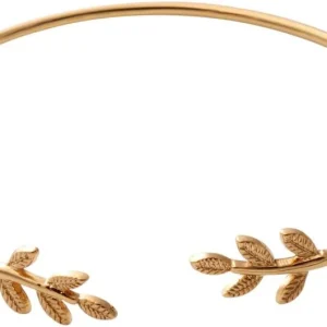 Pulsera de hoja de olivo simple para mujer