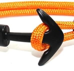 Pulsera multicapa de ancla vintage para hombres