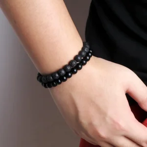 Pulseras de piedra natural para hombre