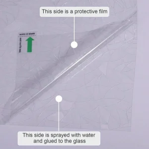 Roll 44.5cm Wide 3D Laser Semi-Transparent Rainbow Decorative