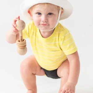 Ruffle Butts Sombrero de pescador blanco