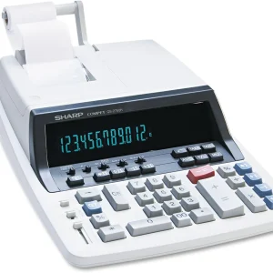 Sharp Qs2760h Qs-2760H Calculadora de impresión de cinta bicolor Negro/Rojo Impresión
