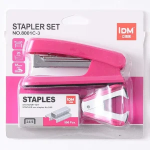 Shein 1 juego de grapadoras, contiene grapadora mediana, grapas y quitagrapas