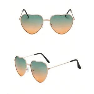 Shein 1 pieza de gafas de moda con forma de corazón