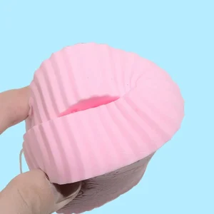 SHEIN 1 pieza Esponja exfoliante de baño 3D Morado