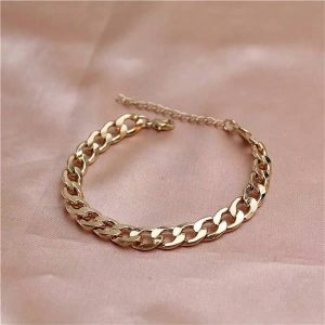 Shein 1 pieza Tobillera de cadena estilo europeo y americano de moda