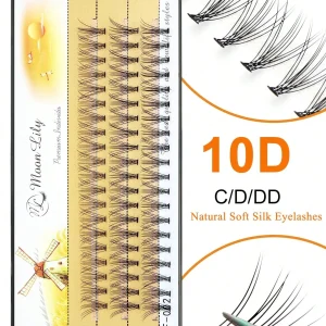 Shein  10 piezas por manojo, pestañas 10D