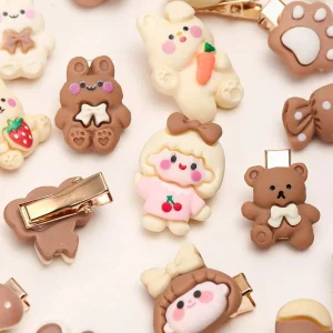 Shein 20 mini pinzas para el pelo de resina de colores aleatorios